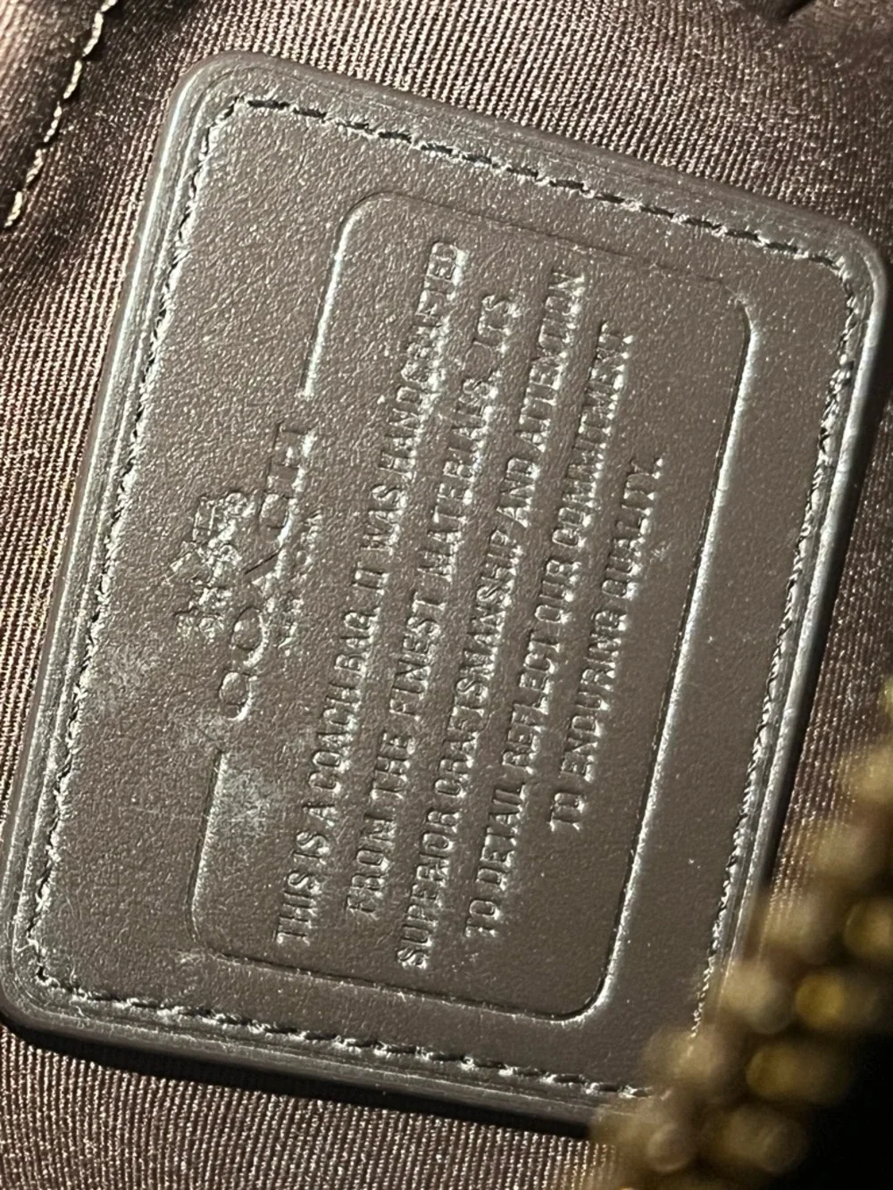 Coach Tan and Dark Brown Snake-Embossed Leather Satchel - Picture 7 of 10